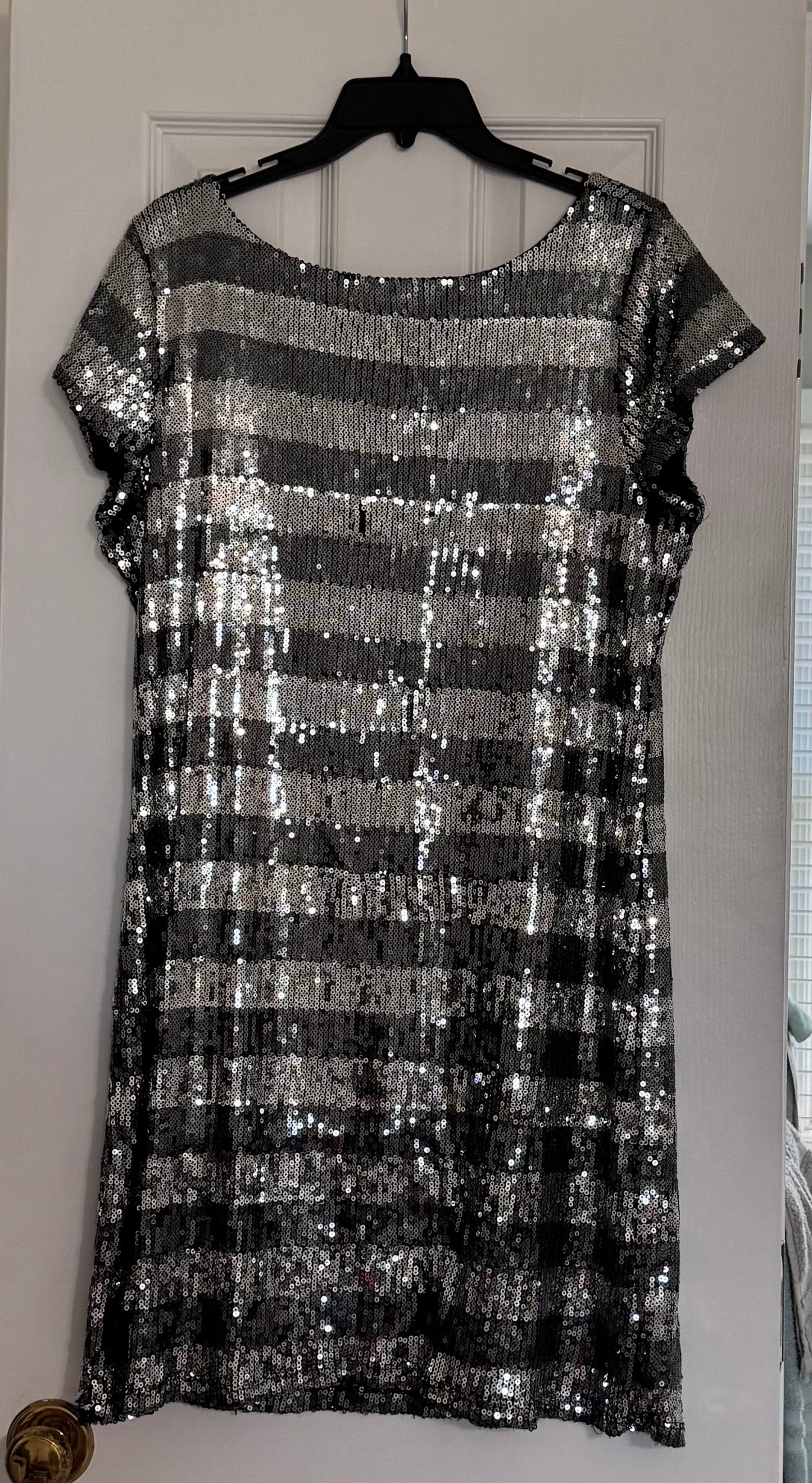 #133 WHBM Sequin Dress Sz Large