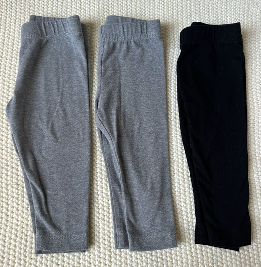 #93 Cat & Jack Neutral Leggings Set Girls 3-6M