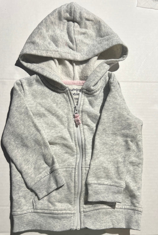 #95 Girls 18m Fleece Zippered Hoodie