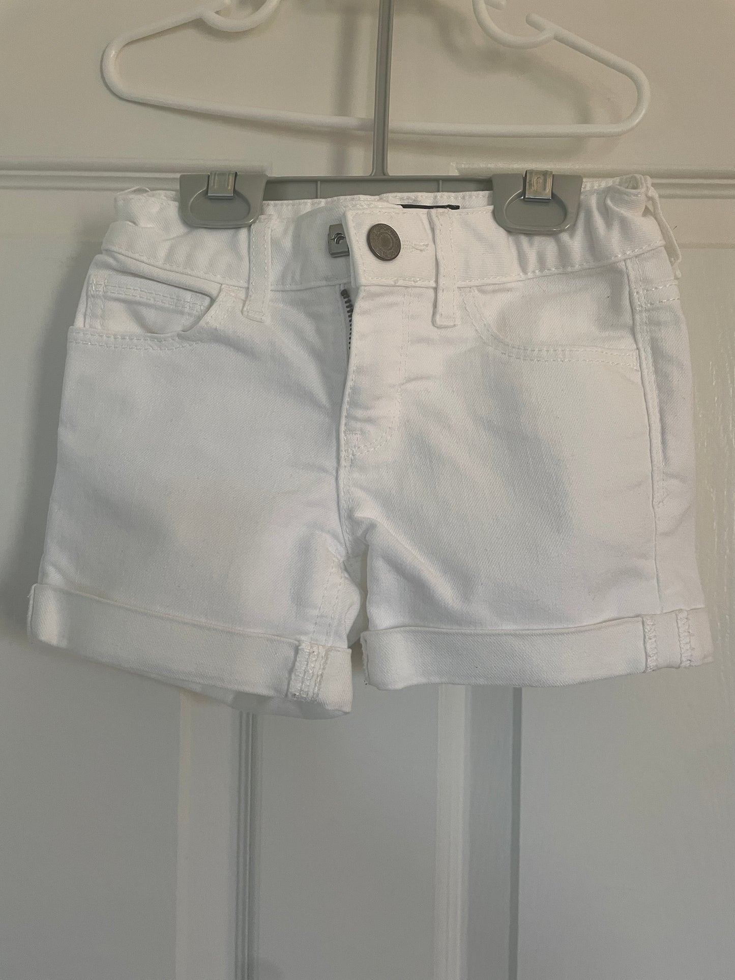 Girls Gap White Denim Shorts Size 6
