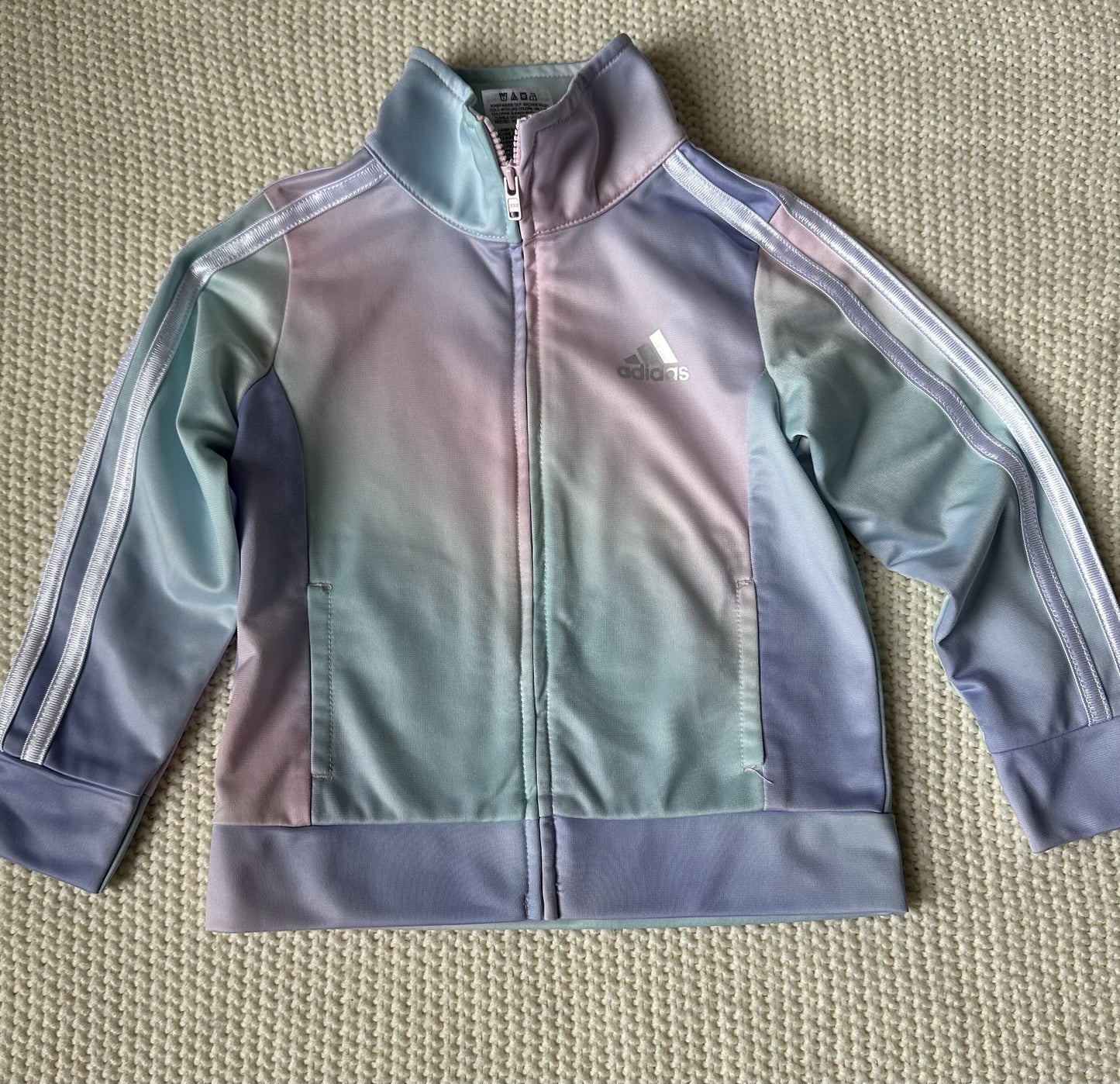 #93 Adidas Pastel Track Jacket Girls 2T