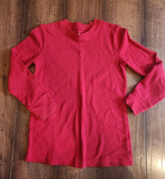 Seller #121 Boys Medium 5/6 thermal red shirt