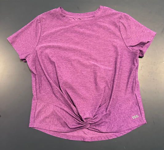 DSG girls size 14 purple performance top, mint condition