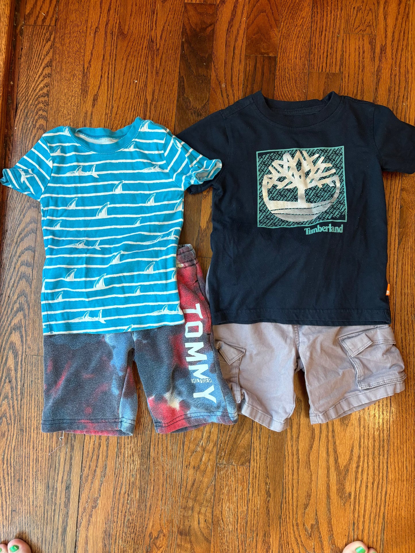 #35 Reduced  4T Shirts and Shorts with Timberland and Tommy