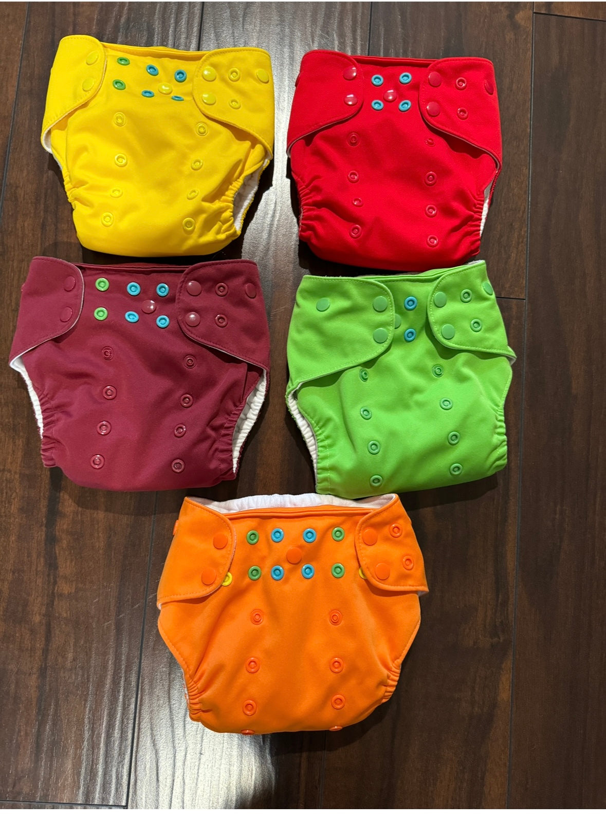 REDUCED PRICE #34 lalabye baby cloth diapers. Like new set of 5