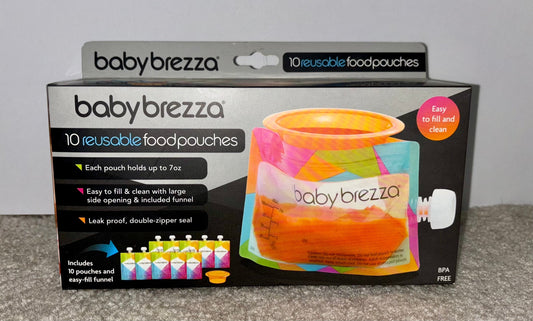 #132 - REDUCED- Baby Brezza: Reusable Baby Food Storage Pouches, 10 pack - NWT