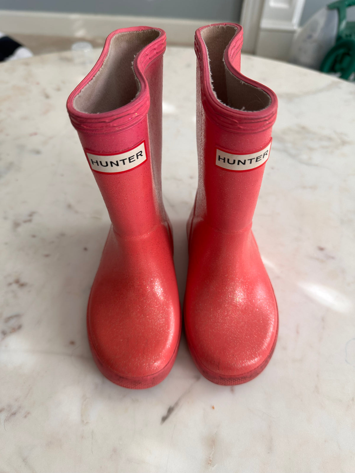 #24 size 7 glitter hunter boots