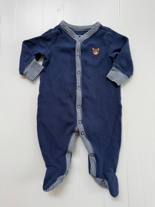 #167 Carters Boys Waffle Sleeper - 3M