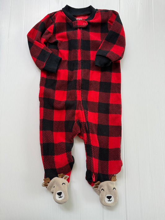 #167 Carters Flannel Sleeper - 6M