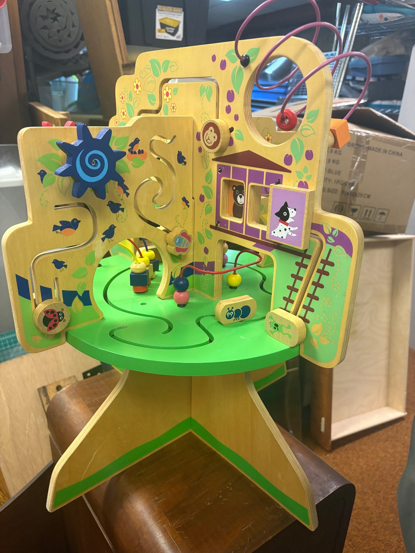 #35 REDUCED Manhattan Toy Wooden Tree Top Adventure Activity Center