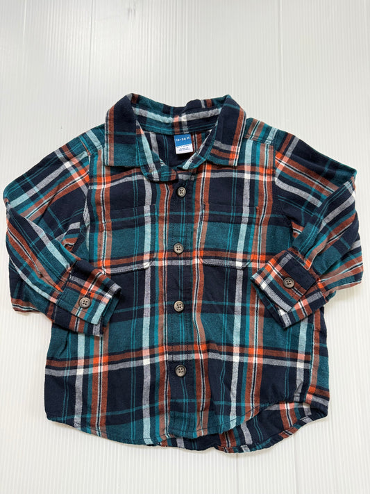 #167 Old Navy Boys Flannel - 18-24M