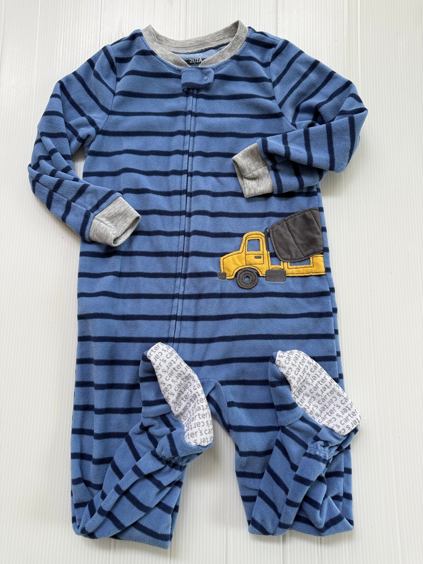 #167 Carters Flannel Sleeper -2T