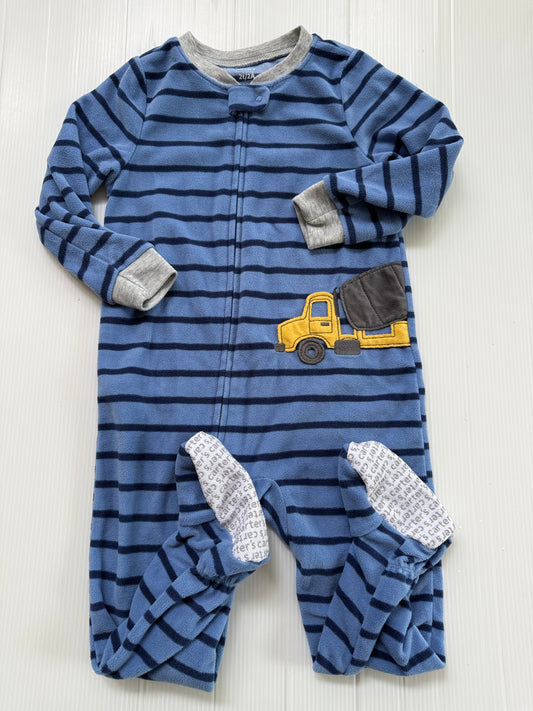 #167 Carters Flannel Sleeper -2T