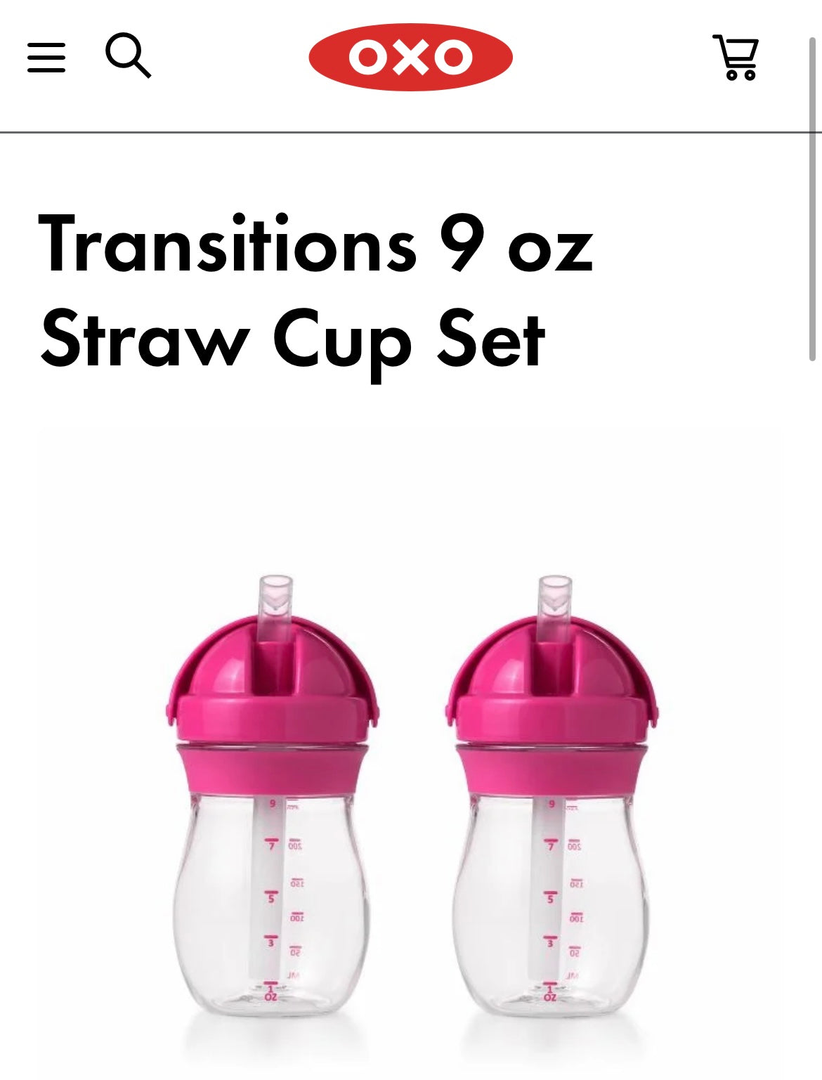 Seller #20 OXO sippy cup straw replacements *STRAWS ONLY*