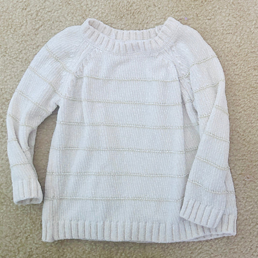 #15 2t Jessica Simpson Chenille Sweater with Gold Stripes *REDUCED*