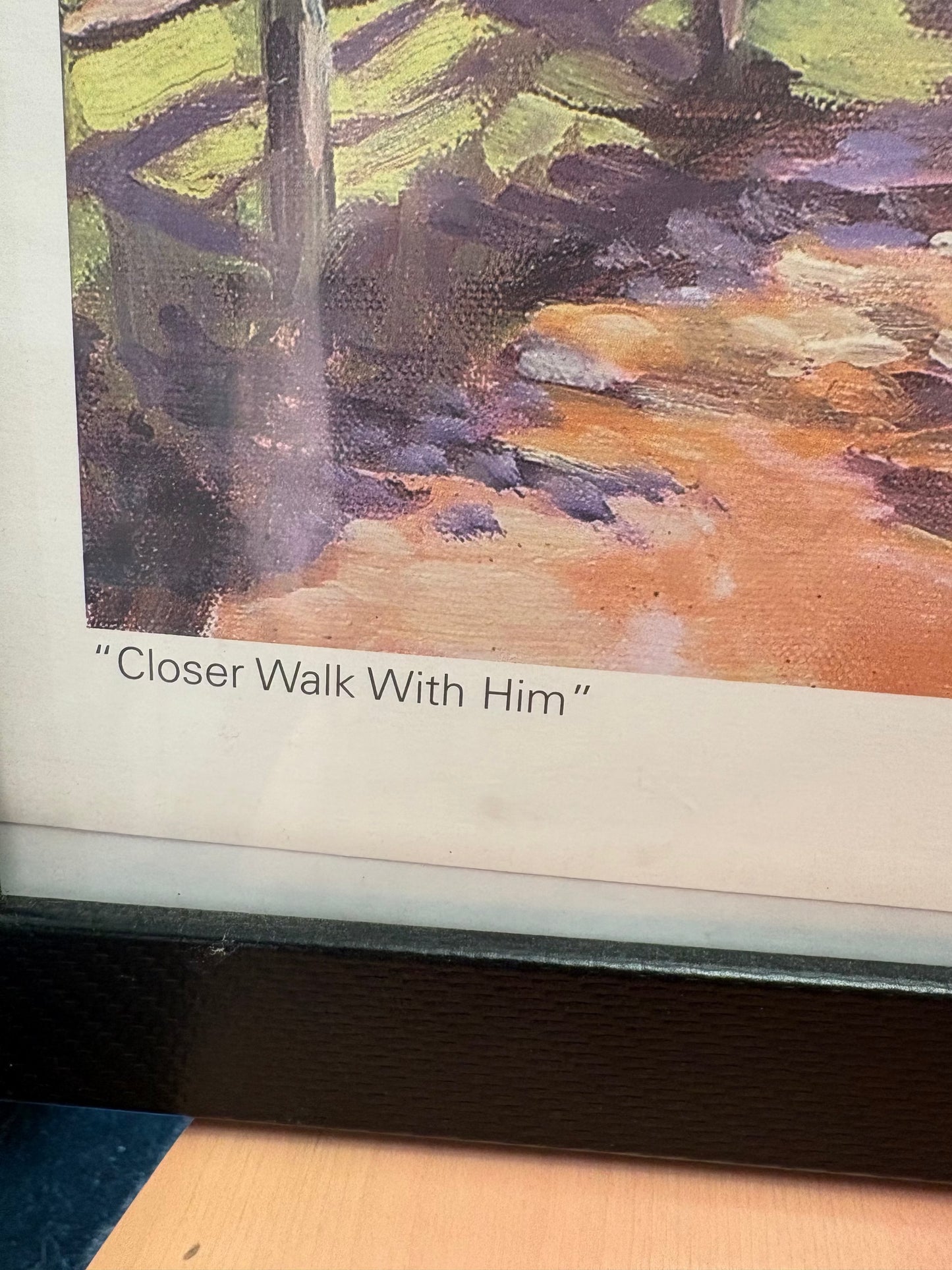 #35 reduced Signed Print Limited Edition "Closer Walk With Him"