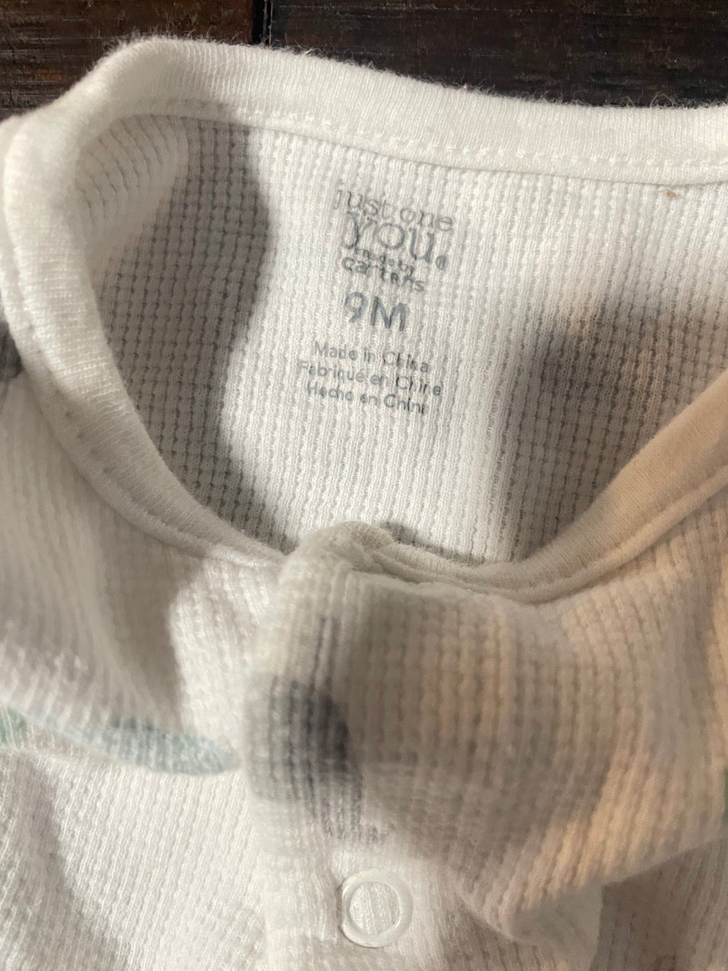 Seller #121 9 month footed sleeper