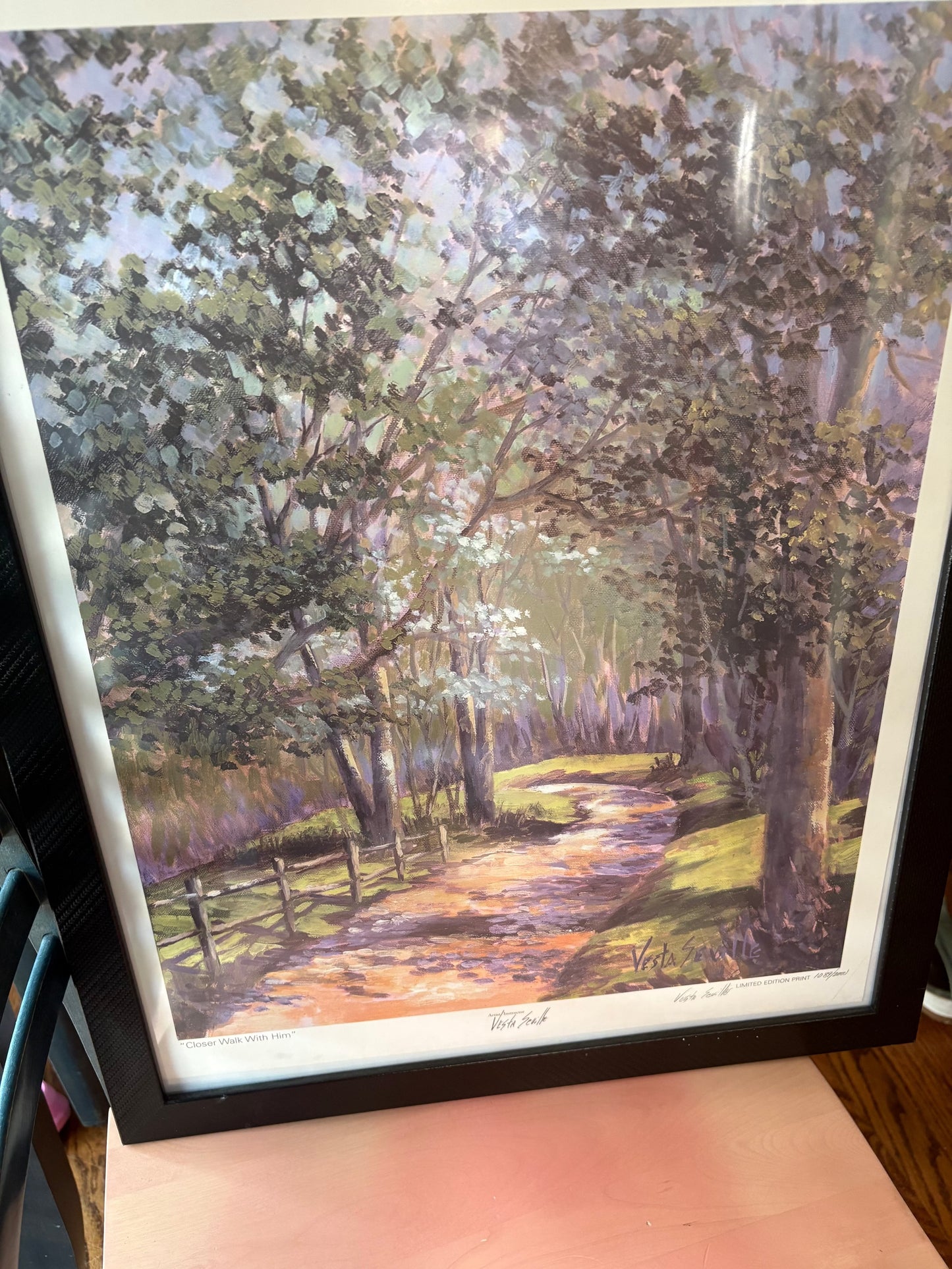 #35 reduced Signed Print Limited Edition "Closer Walk With Him"