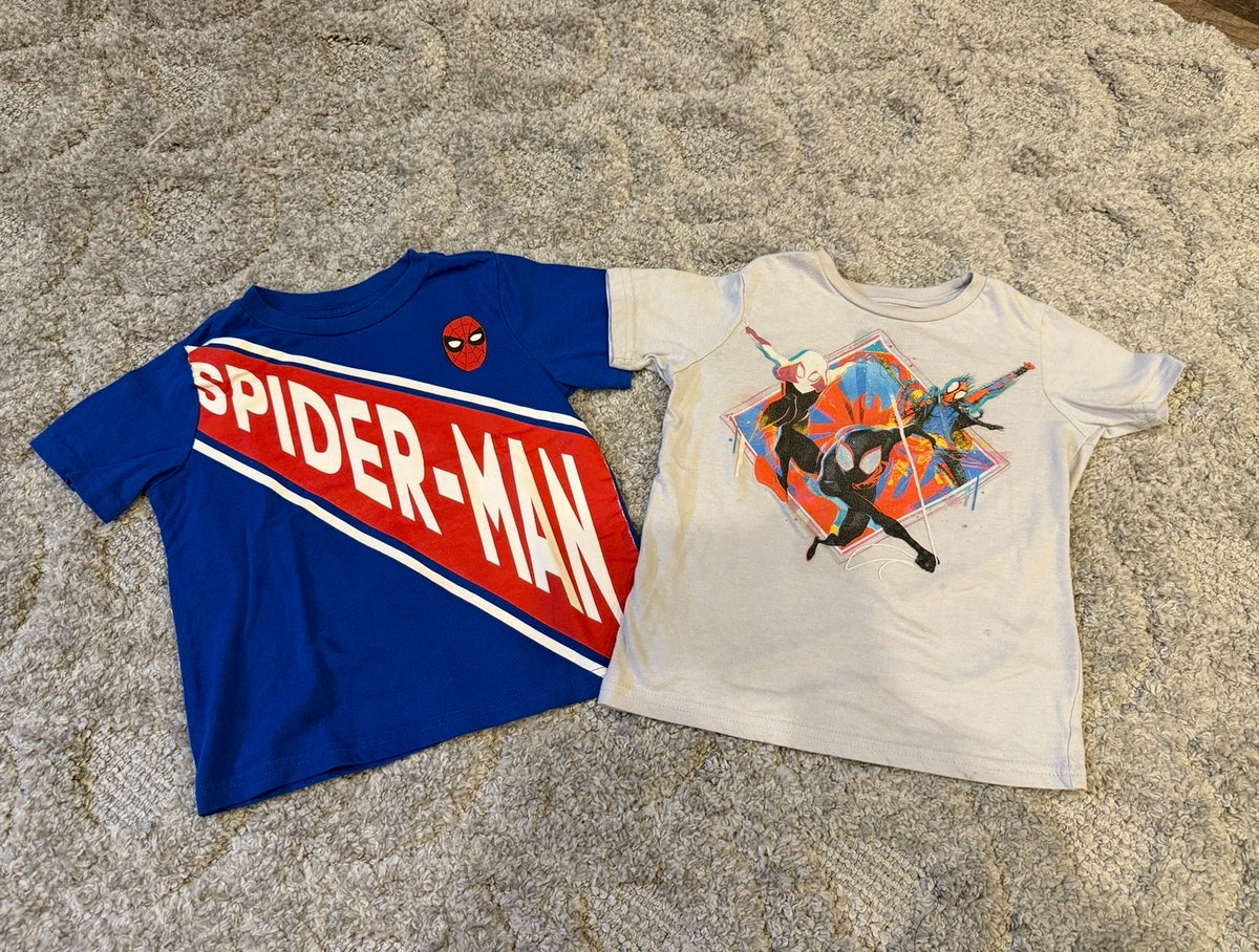 16 - 2 Pack Sider-Man Shirts - 4T