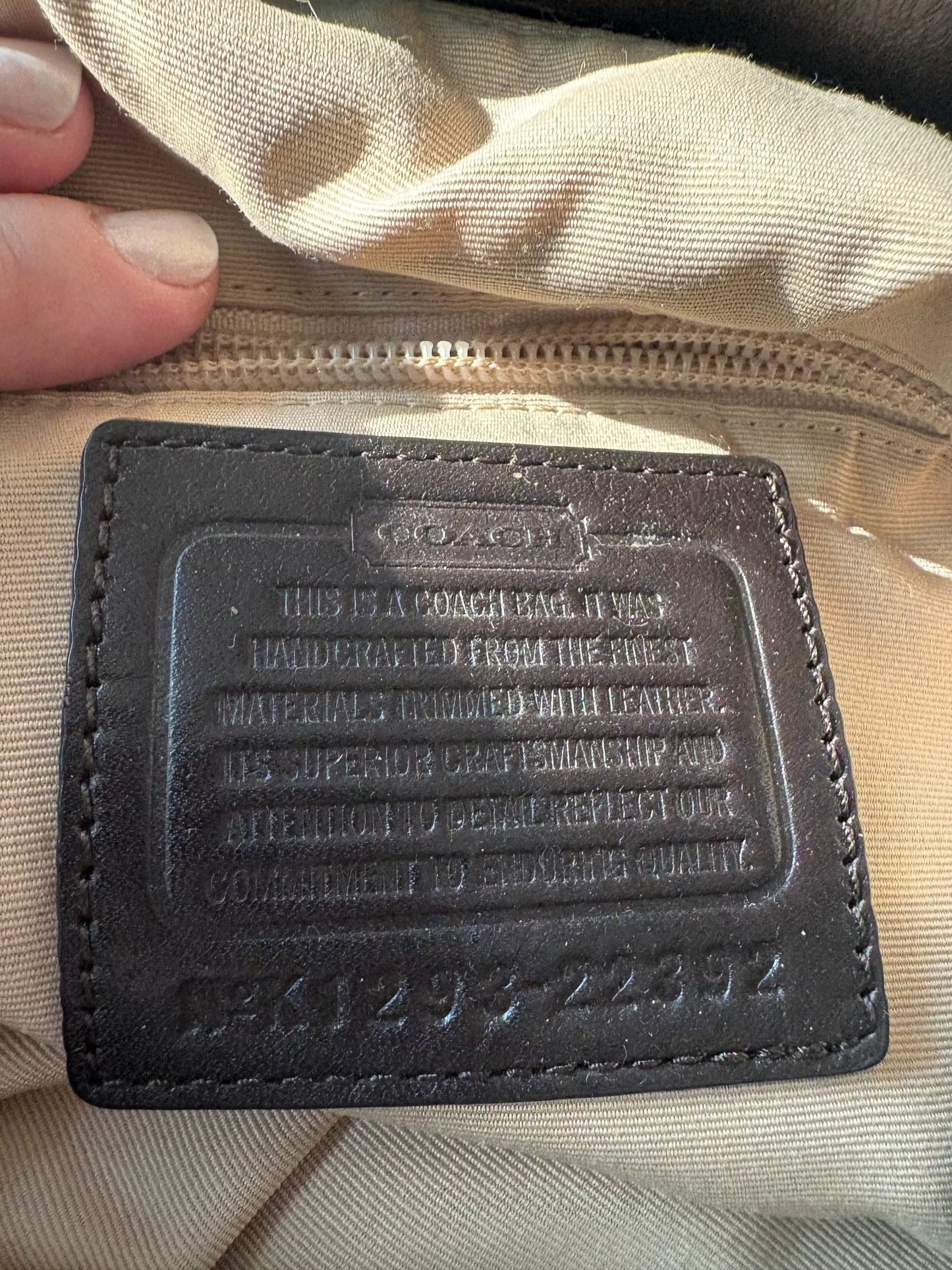 #35 REDUCED Coach Purse C Design Brown