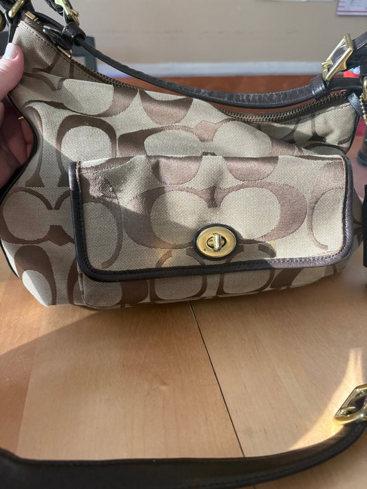 #35 REDUCED Coach Purse C Design Brown