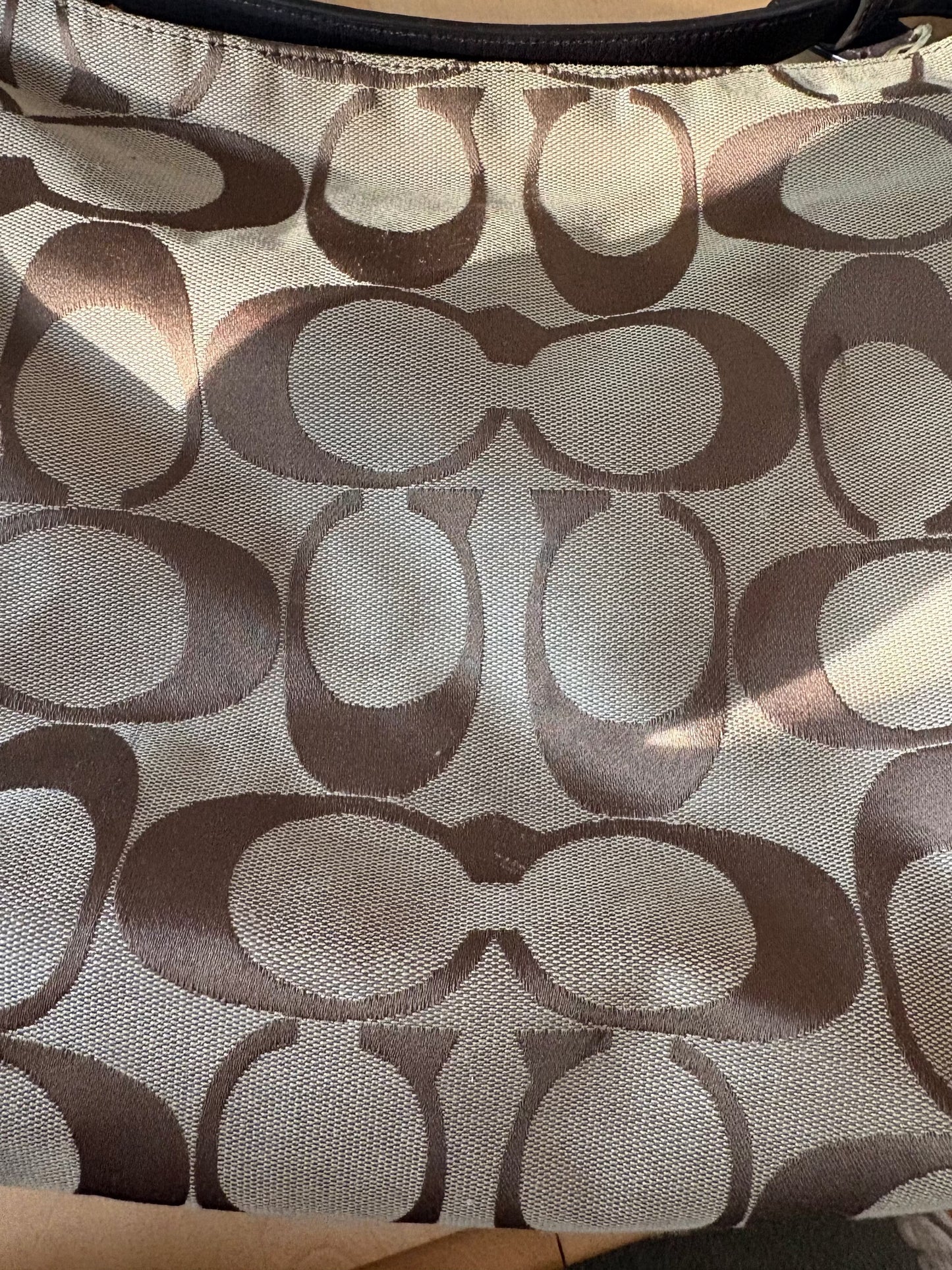 #35 REDUCED Coach Purse C Design Brown