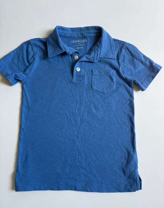 Seller 40 REDUCED Crewcuts Blue Polo Boys XS 4/5