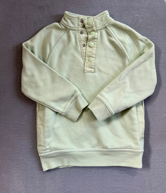 REDUCED #154 Size XS Boys Cat&Jack light green quarter snap, VGUC