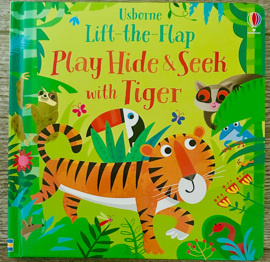 #15 New Usborne Lift the Flap Hide and Seek Tiger Book