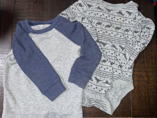 Seller #121 Boys 18 month long sleeve onsie and shirt