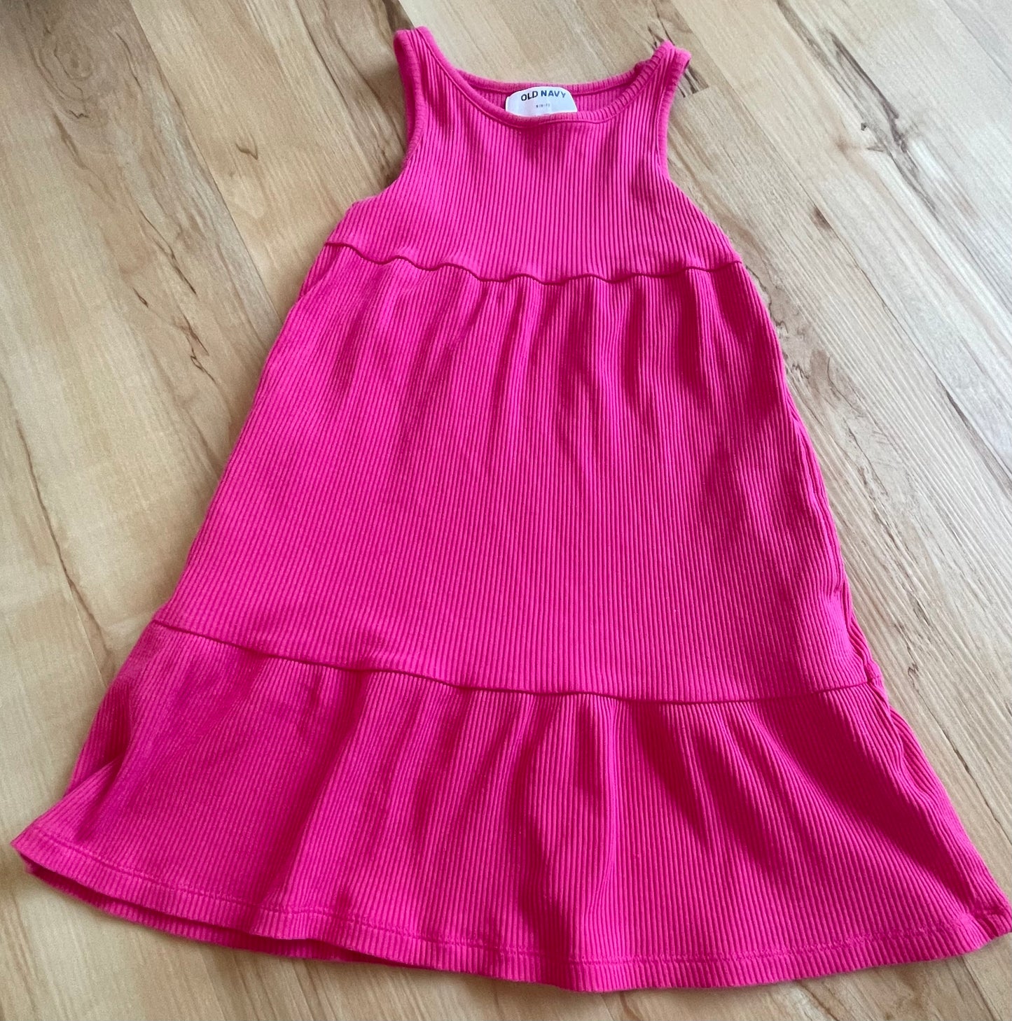 Seller 118 - Old Navy - pink long tank dress - size 6-7
