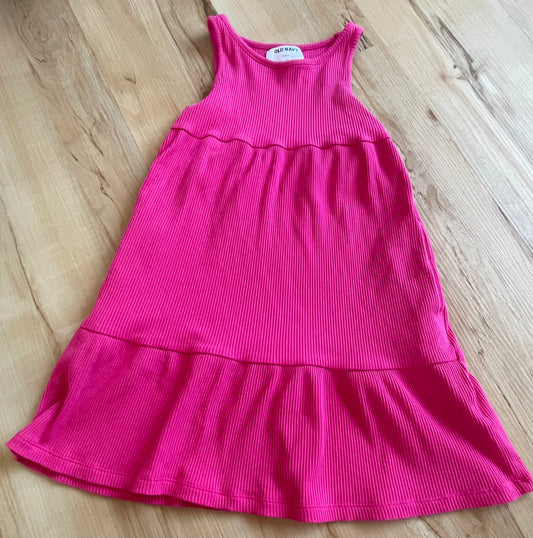 Seller 118 - Old Navy - pink long tank dress - size 6-7