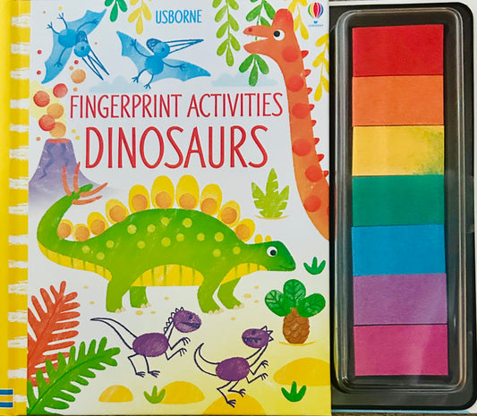 #15 New Usborne Dino Fingerprint Activity Book