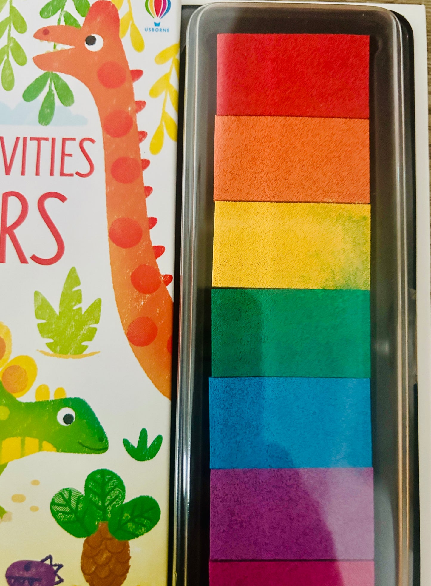 #15 New Usborne Dino Fingerprint Activity Book