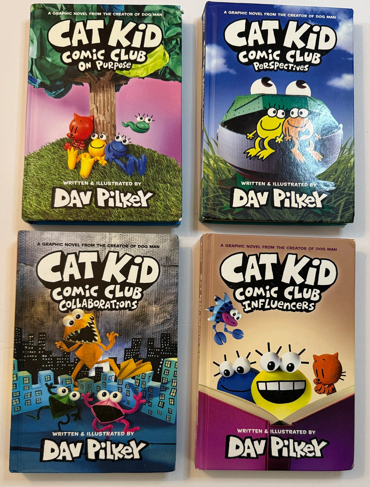 Seller #156_Cat Kid set of 4 Hardcover Books