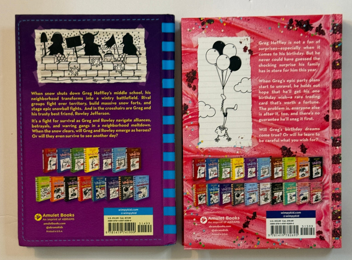 Seller #156_Diary of A Wimpy Kid set of 2 Hardcover