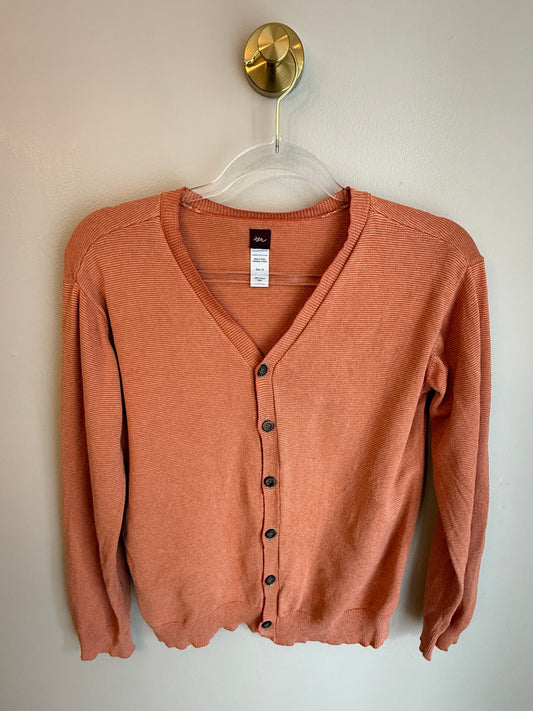 Seller #156_Tea Collection button up cardigan in Orange Girls L 12