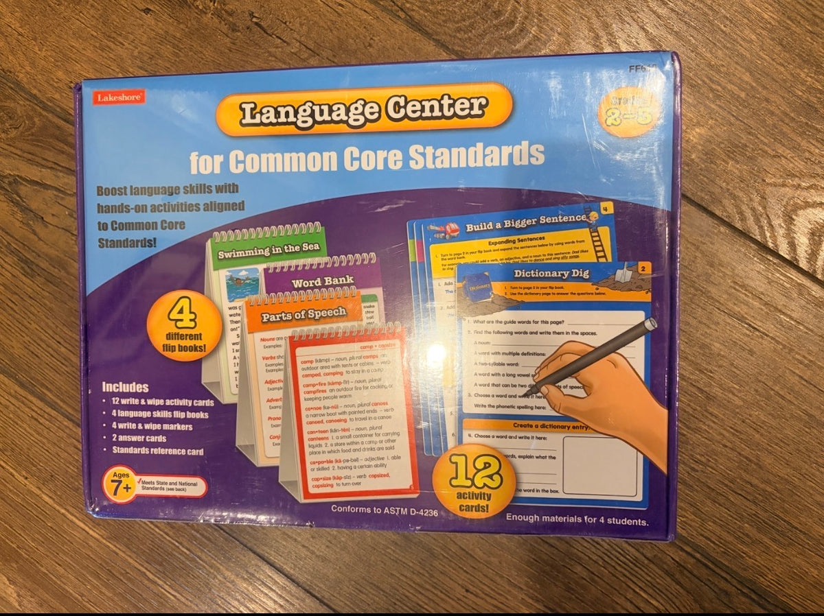 #35 lakeshore learning language arts activity box for grade 2/3