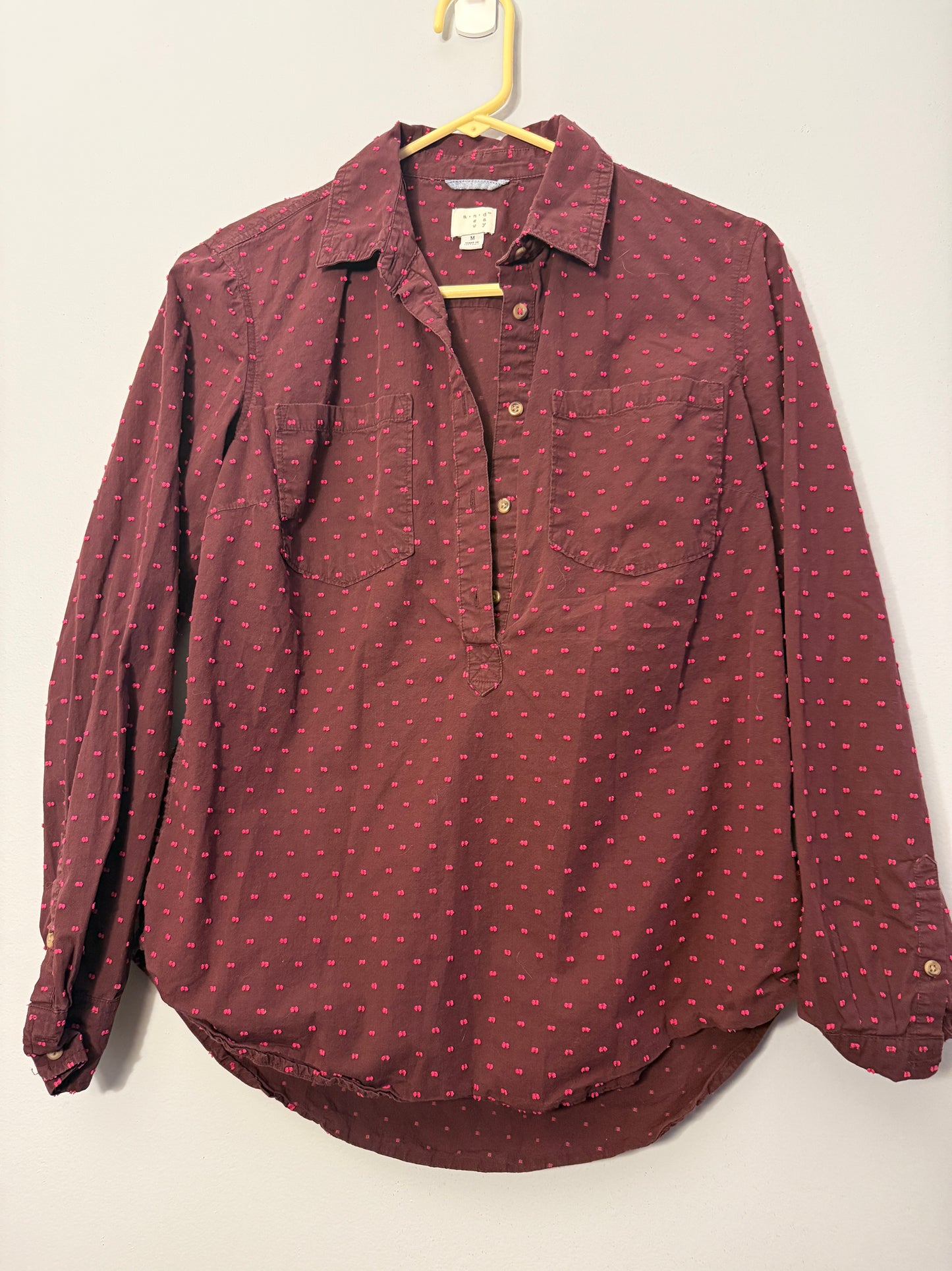 Seller 175- A New Day Medium Maroon shirt