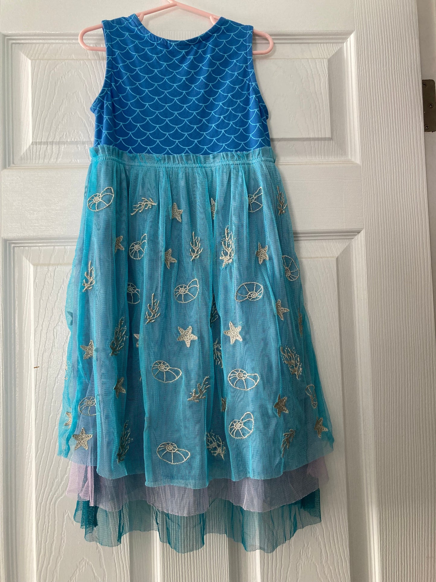 Seller #91 girls size 110/5 Hanna Andersson "the Little Mermaid" tulle dress - EUC