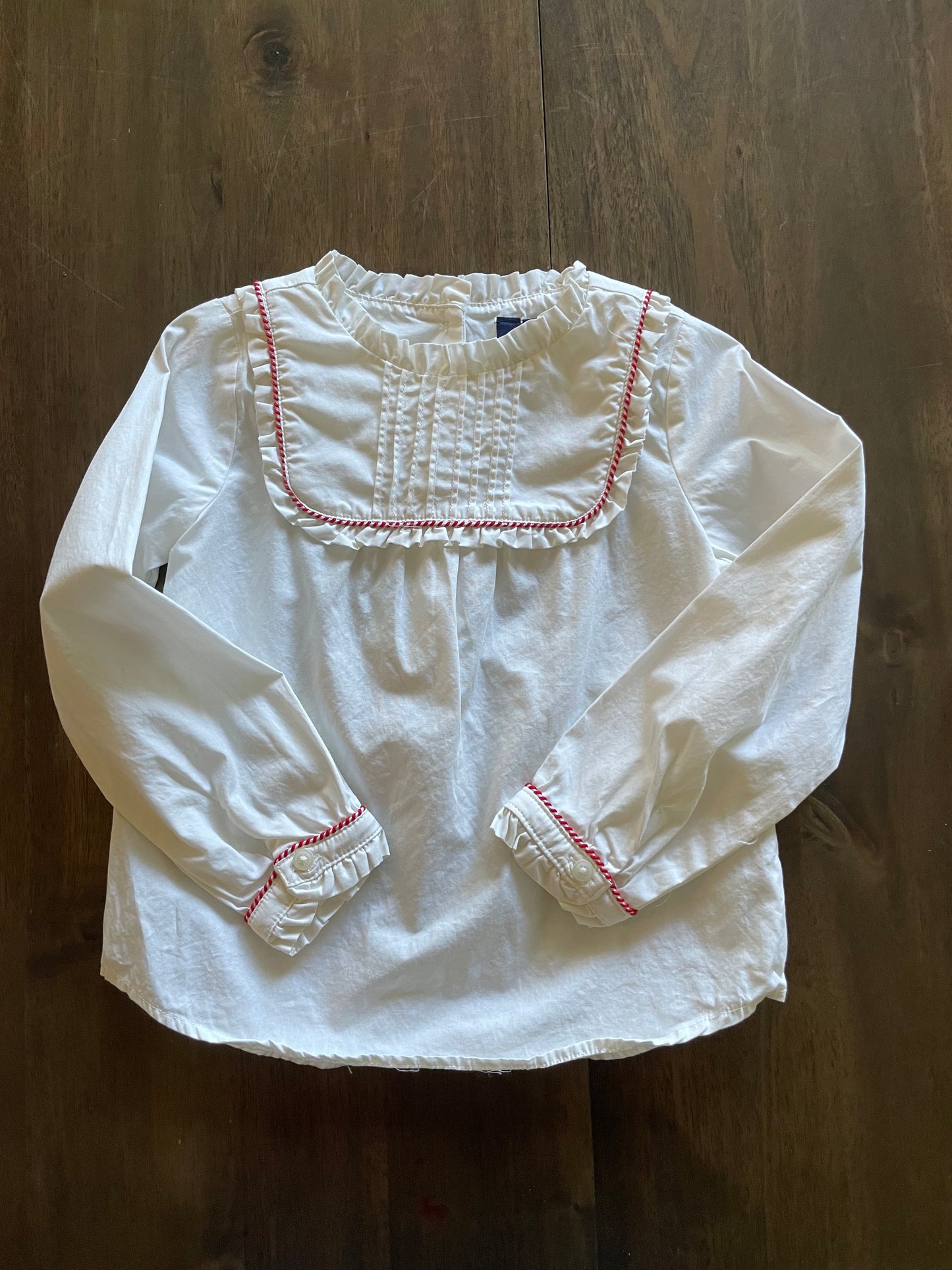 #52 - Janie + Jack GIrl's Long Sleeve Top Shirt, Size 4 -