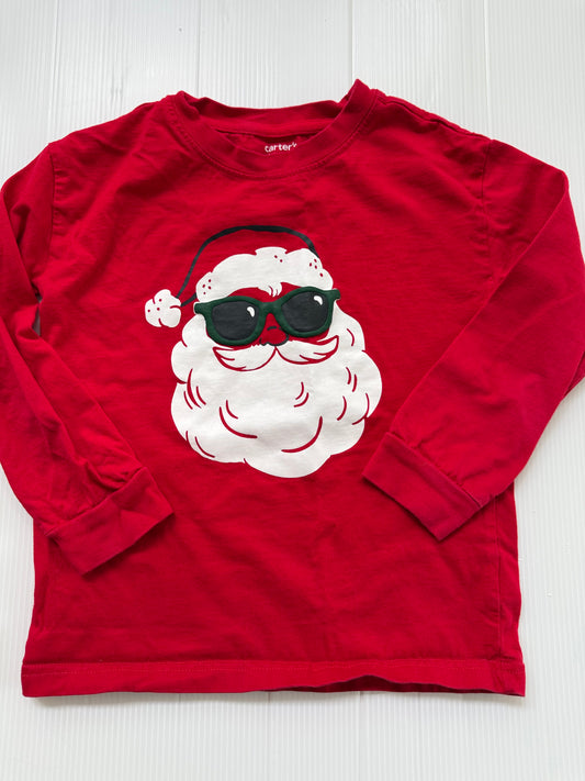 #167 Carters Boys Santa LS - 5T