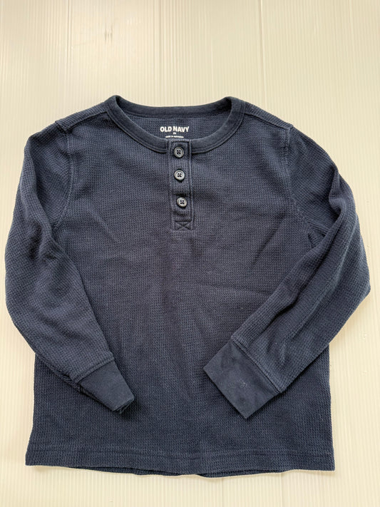 #167 Old Navy Boys Navy Henley - 5T