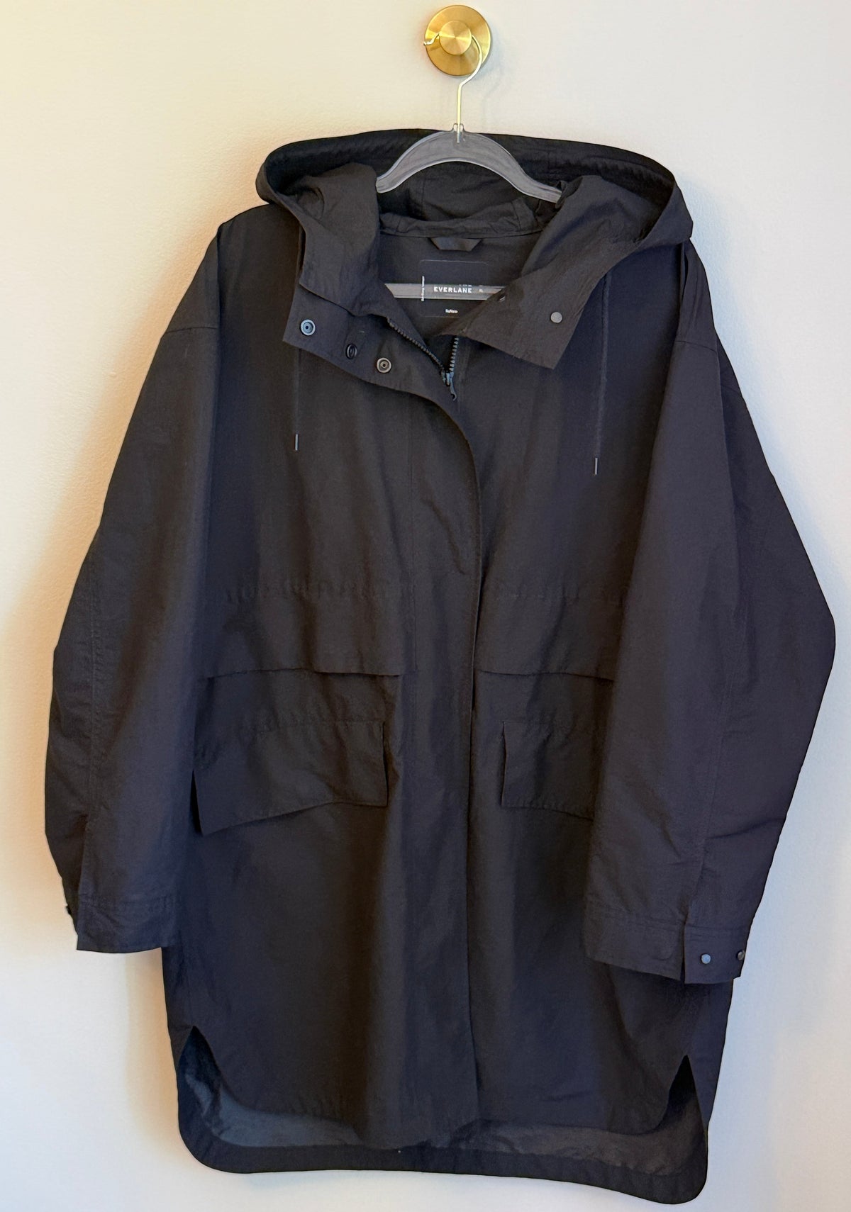 Seller 156_Everlane Women Hooded Anorak Renew XL in Black