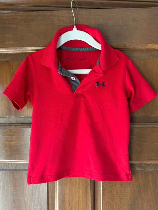 Seller #126 Under Armor Boys 2T Red Polo Shirt