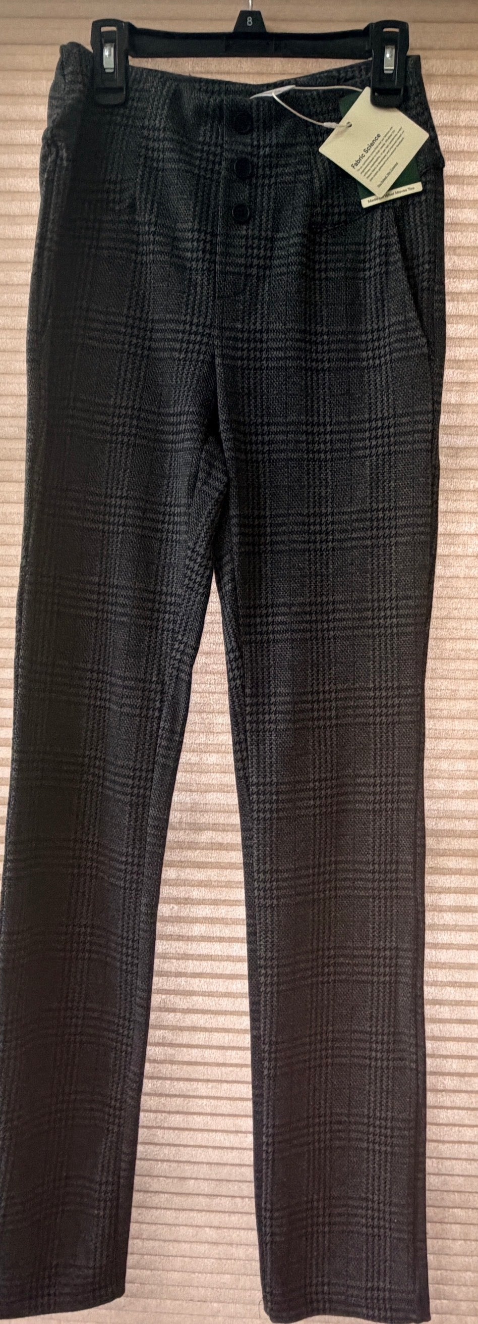 #35 NWT women xs plaid skinny pants Halara