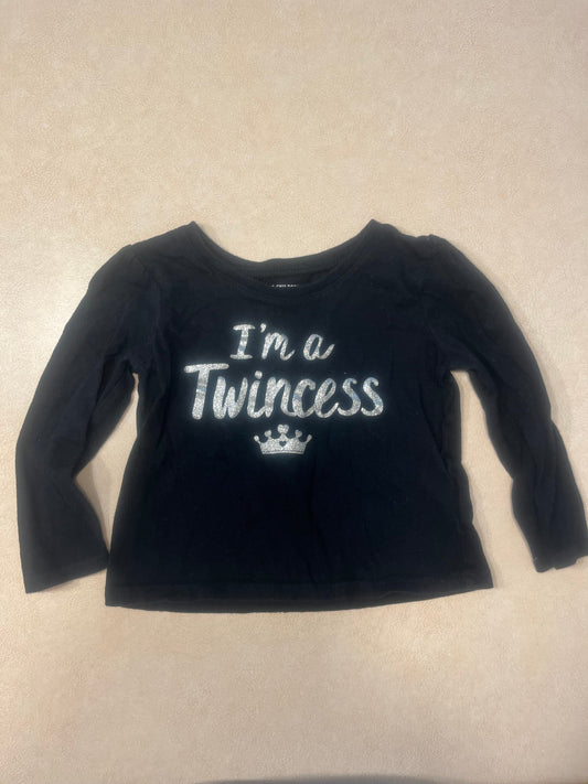 #200 Children's Place Twincess Shirt Girls 18-24m - Reduced