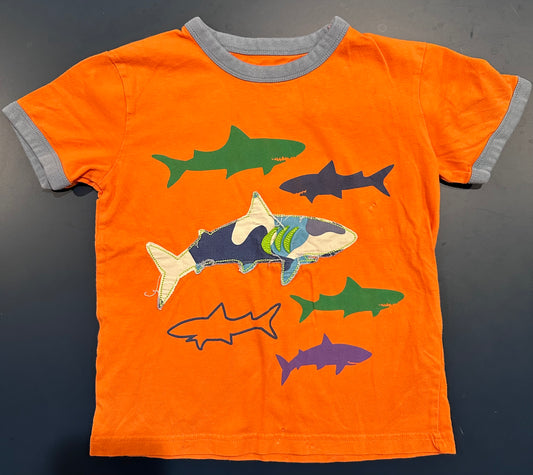 Boys Mini Boden Shark Shirt size 4-5