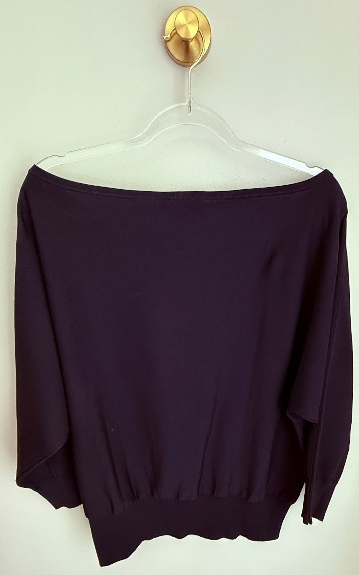Seller 156_Tuckernuck Women's Black Knit off shoulder top in Black size L