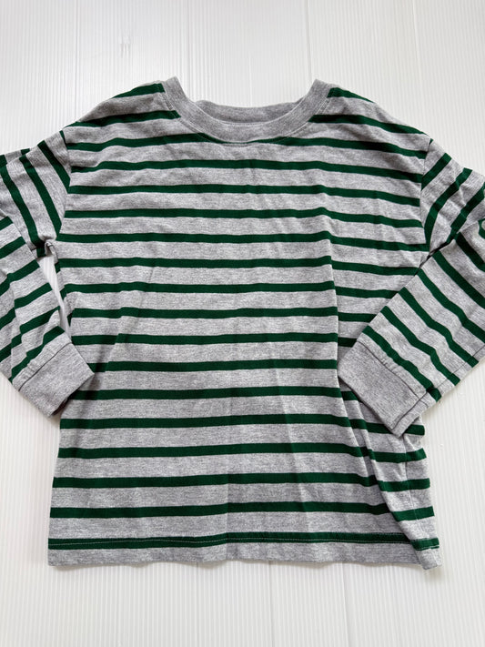 #167 Carters Boys Green Striped LS - 5T